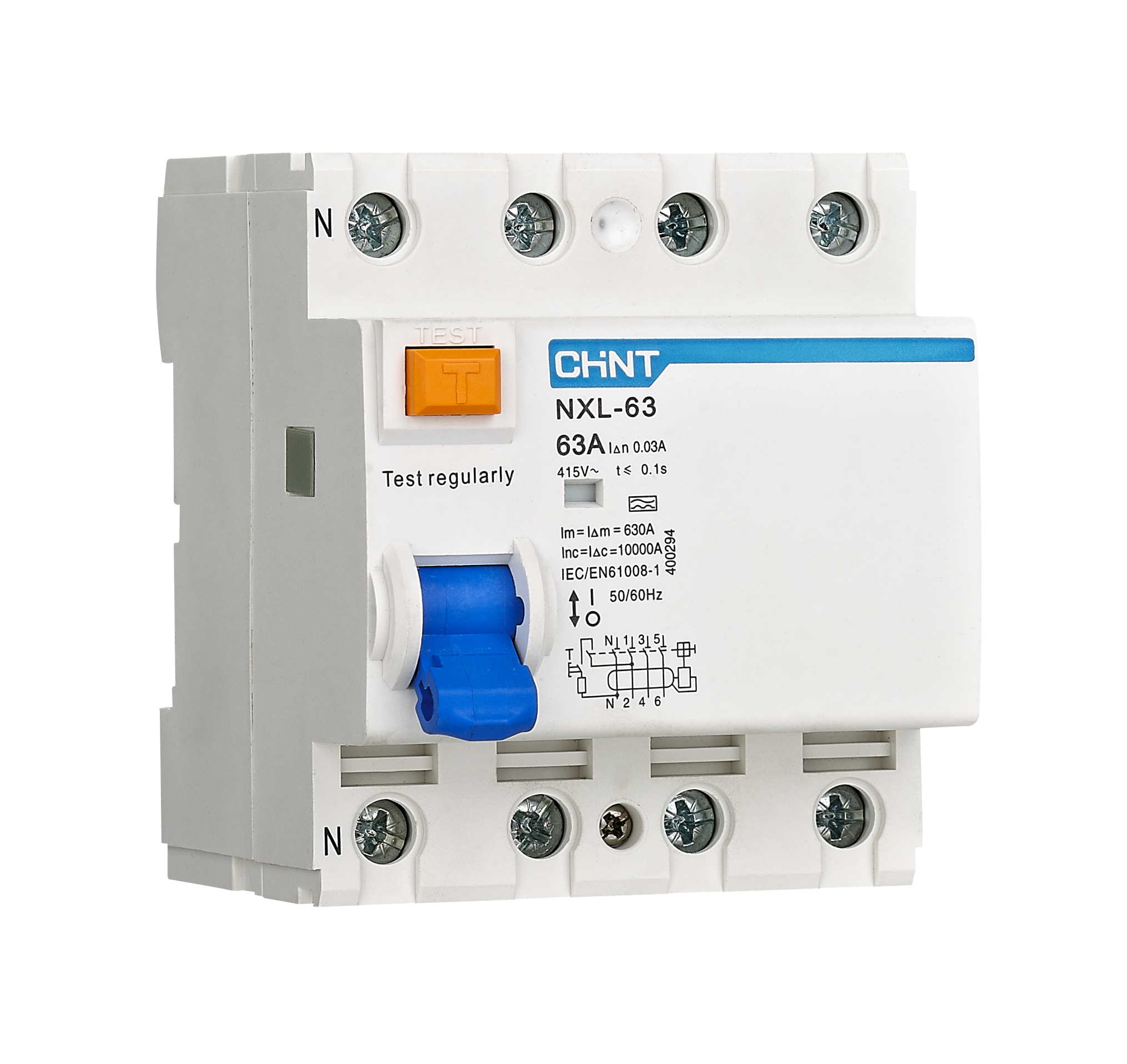 NXL-63 Residual Current Operated Circuit Breaker  without over-current protection (Magnetic)